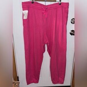 Calvin Klein Performance Women’s 3X, Pink Joggers W/pockets NWT